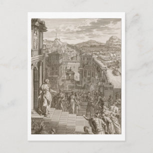 Cassandra Foretells the Trojans Their Fate and is Postcard