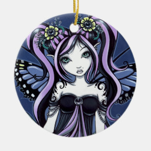 "Cassandra" Gothic Tattoo Flower Fairy Ornament