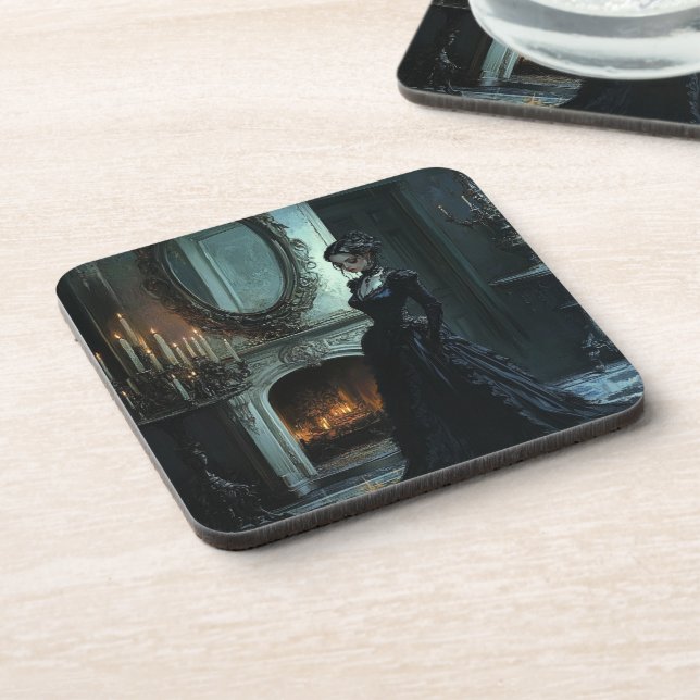 Cassandra Thinking Drinks Coaster (Left Side)