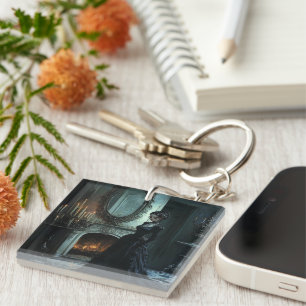 Cassandra Thinking Keychain