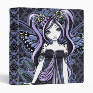 "Cassandra" Violet Butterfly Fairy Art Binder