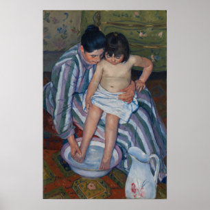 Cassatt - Child's Bath Poster
