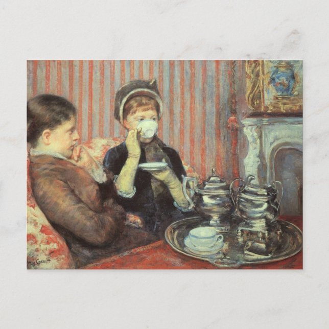Cassatt: Five O'Clock Tea, Postcard (Front)