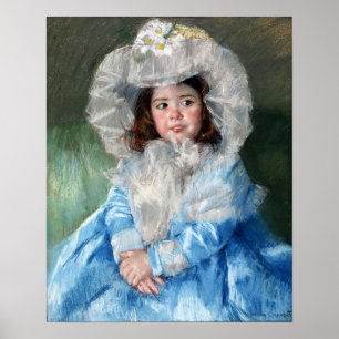 Cassatt - Margot (Lefebvre) In Blue Poster