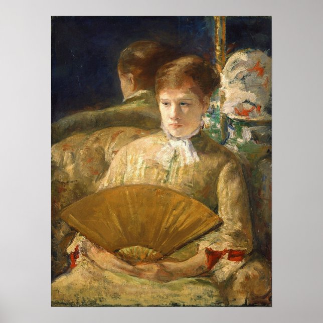 Cassatt - Woman With Fan Poster (Front)