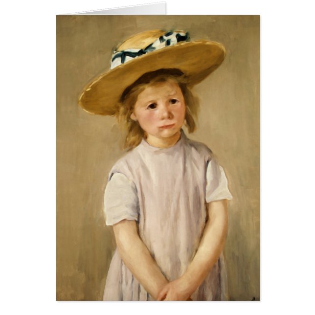 Cassatt's Child in Straw Hat - with a Sweet Smile (Front)