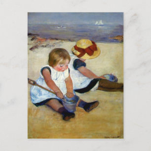 Cassatt's ‘Children on the Beach’ Postcard