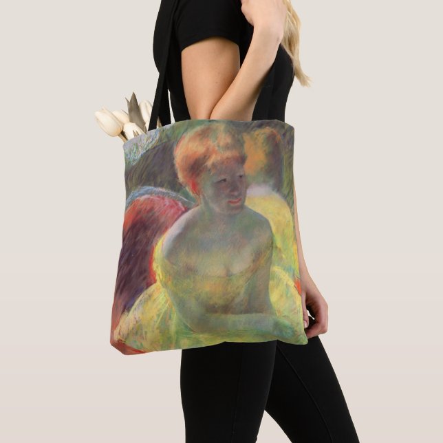 Cassatt's Lydia Leaning on Her Arms Tote Bag (Close Up)