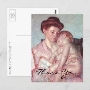 Cassatt's Sleepy Baby Postcard