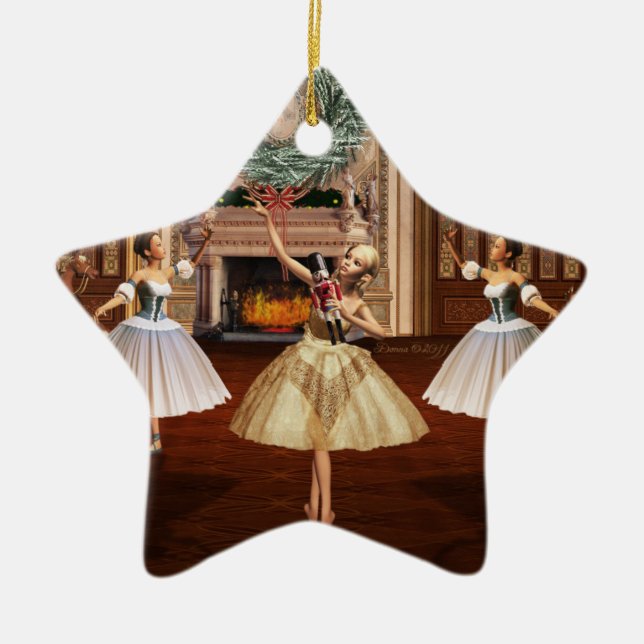 Casse-Noisette Ballet Joyeux Noël Star Ornement (Devant)