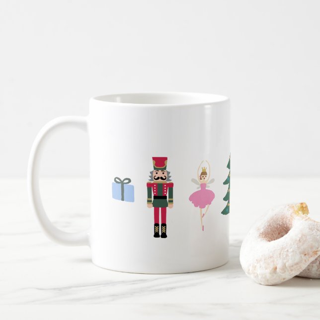 Casse-noisette laissez-le neiger café de Noël Mug (Avec donut)