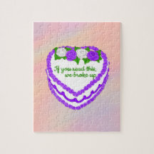 Casse-tête Gateau haineux - Rupture Thank You Card