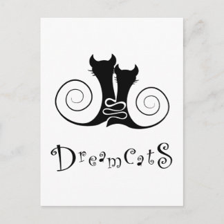 Casseminia - dreamcats with text postcard