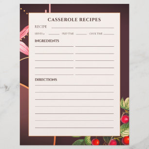 Casserole Recipes   Burgundy Botanical Cherries