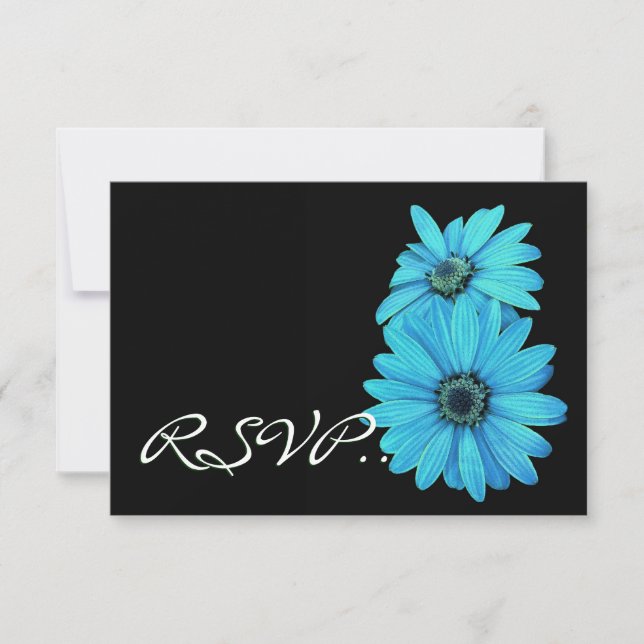 Casseroles turquoise RSVP Mariage Carte de réponse (Devant)
