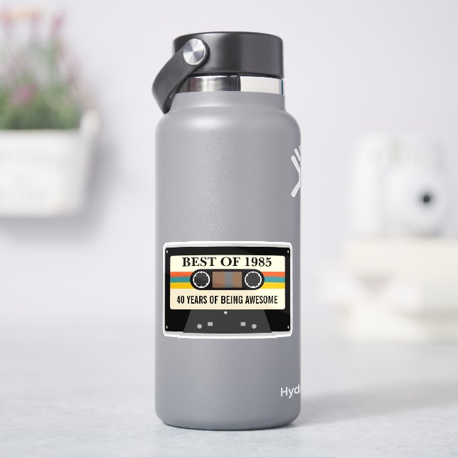 Cassette 80's Theme 40th 50th 60th Birthday Party (HydroFlask)