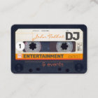 Cassette audio rétro 80s DJ Cartes de visite 2