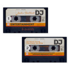 Cassette audio rétro 80s DJ Cartes de visite 2
