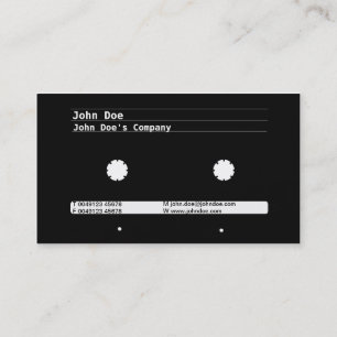 cassette design business card