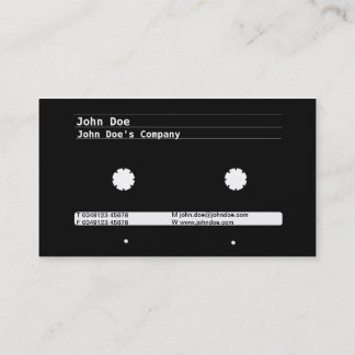 cassette design business card