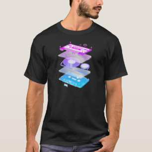 Cassette Explosion - DJ DJing Disc Jockey Music T-Shirt