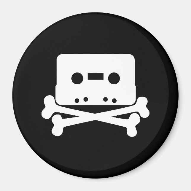 Cassette Jolly Roger Magnet (Front)