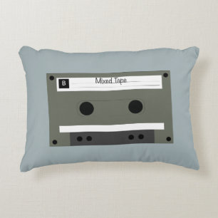 Cassette, Mixed Tape Accent Pillow