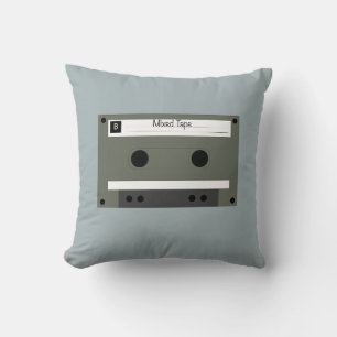 Cassette, Mixed Tape Throw Pillow