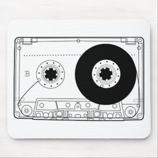 cassette retro graphic vintage t-shirt casette mouse pad