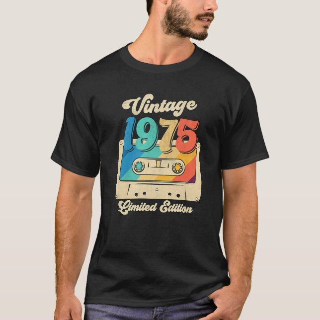 Cassette Tape 1975 47Th Limited Edition 47 Year Ol T-Shirt (Front)