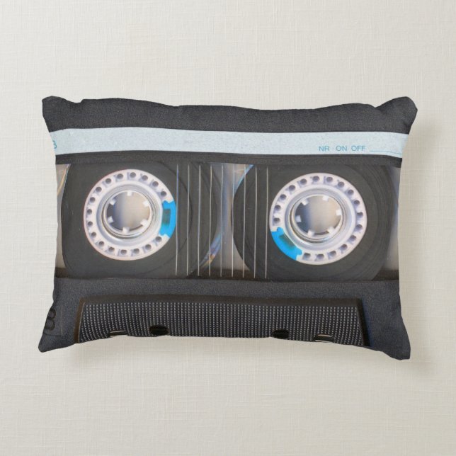Cassette Tape Accent Pillow (Back)