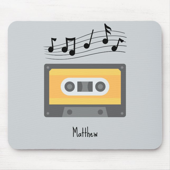 Cassette Tape Audio Cassette Personalized Mouse Pad (Front)