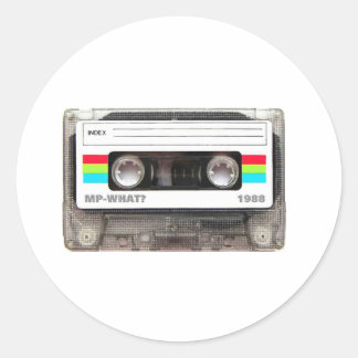 Cassette Tape Classic Round Sticker