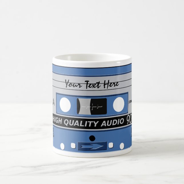 Cassette Tape custom mug - choose style (Center)