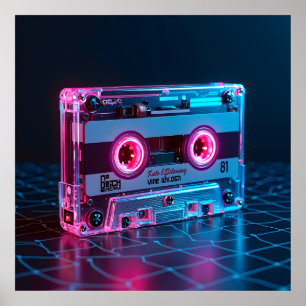 Cassette Tape Design Poster
