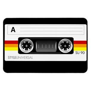 Cassette tape flexi magnet