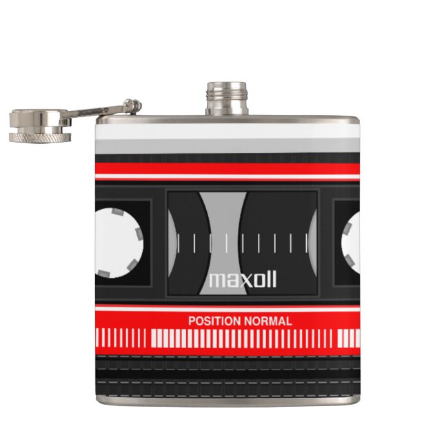 Cassette Tape Hip Flask (Opened)
