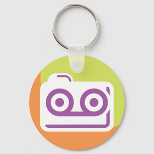 Cassette Tape Icon Keychain