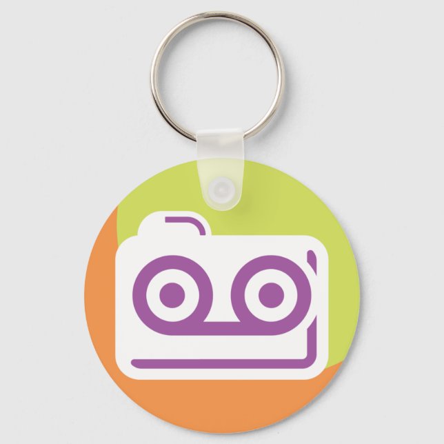 Cassette Tape Icon Keychain (Front)