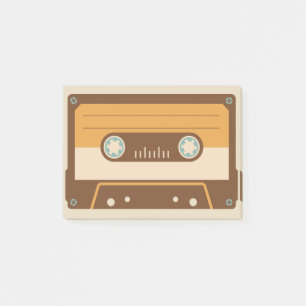 Cassette Tape Illustrated Post-It Notes