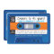 CASSETTE TAPE modern disco birthday blue orange