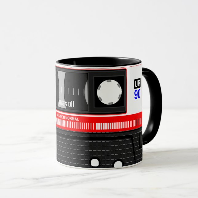 Cassette Tape Mug (Front Right)