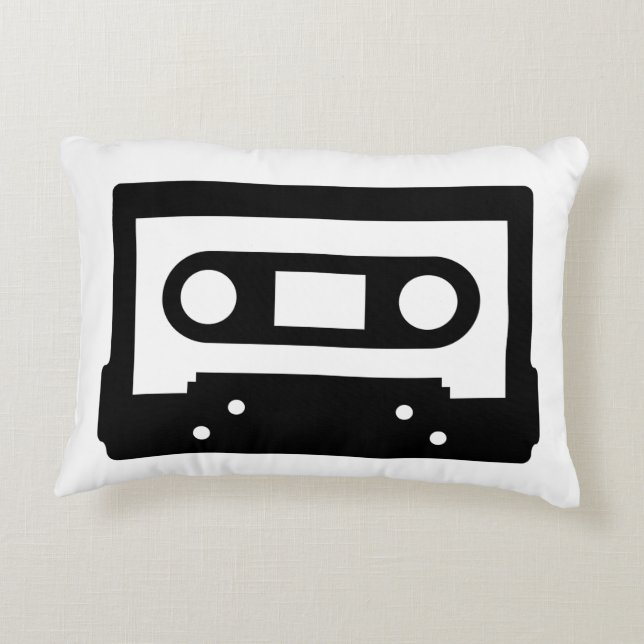 Cassette Tape Pillow perfect for music lovers (Back)