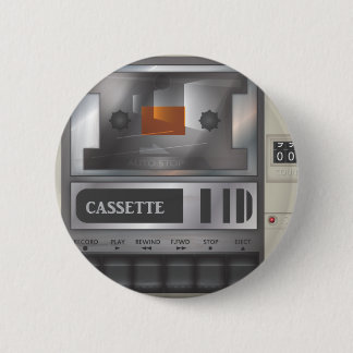 cassette tape player 2 inch round button