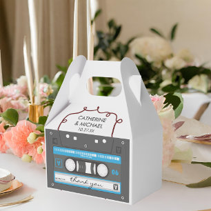 Cassette Tape Retro 70's Musical Wedding Favor Box