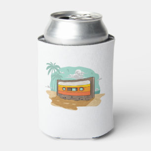 Cassette Tape Retro 80’s on the Beach Rewind Can Cooler