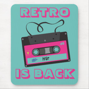 Cassette Tape Retro 80's Groovy Music Mouse Pad