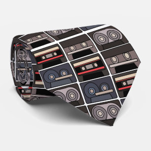 Cassette Tape Retro Tie