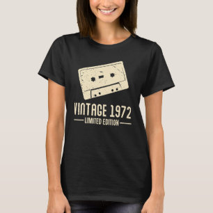 Cassette Tapes  1972 Vintage Retro Birthday T-Shirt