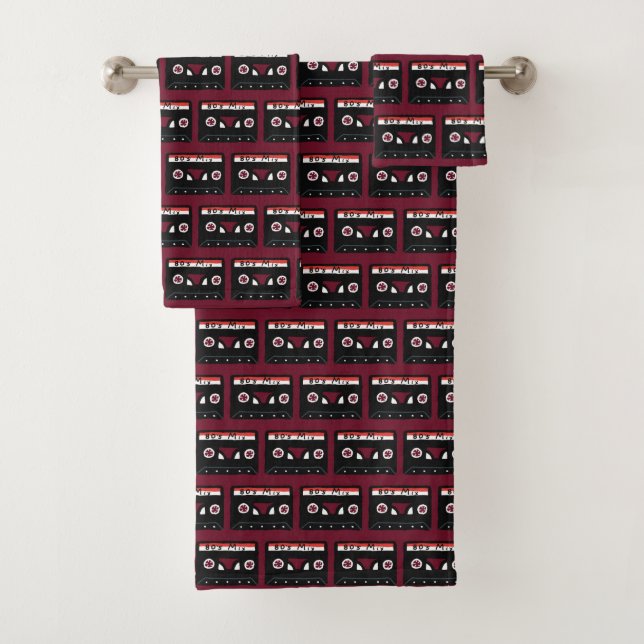 Cassette Tapes Bath Towels  (Insitu)